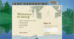 Desktop Screenshot of campnanowrimo.org
